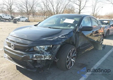 2021 Honda Civic Sport z USA, uszkodzony, nr VIN 2HGFC2F87MH554326